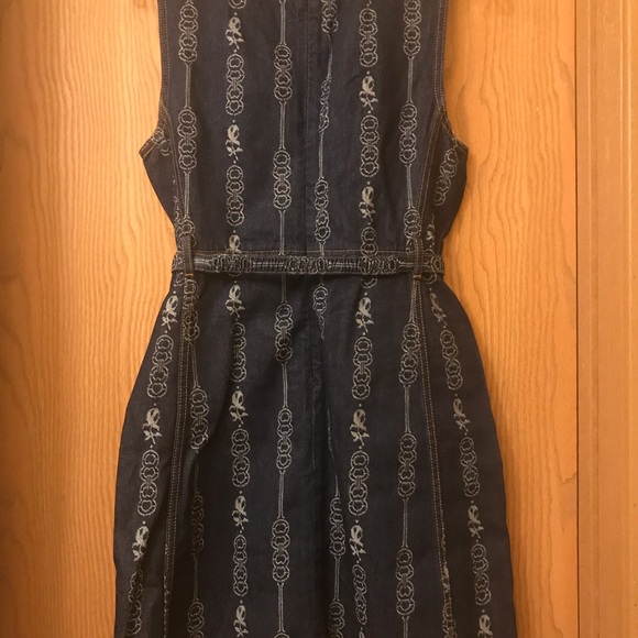Tory Burch Sleeveless Denim Dress - Picture 4 of 5